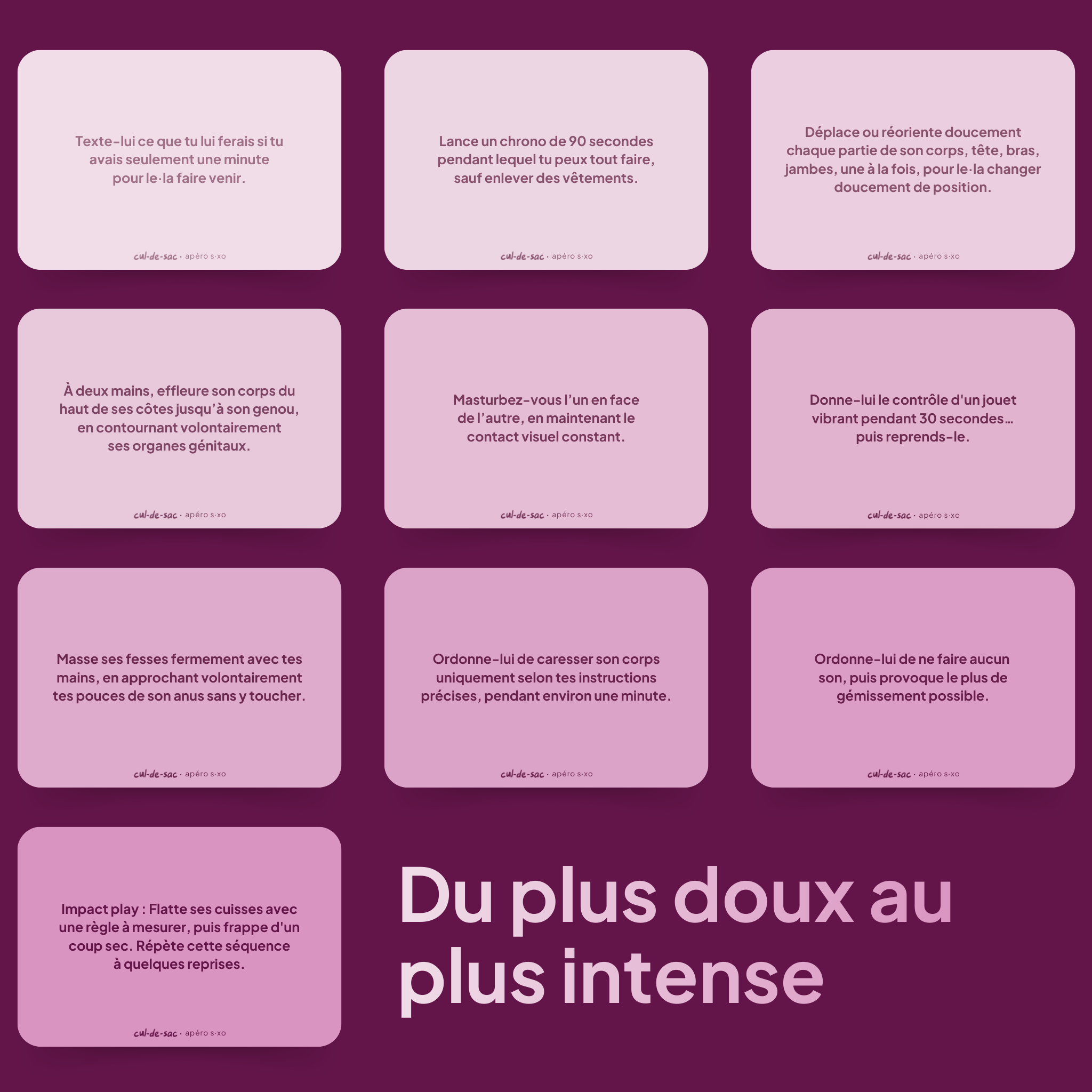 Cul-de-Sac · Édition Tentation